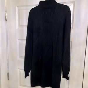 Lumiere NWOT Elegant Black Women's Sweater Knit  Dress